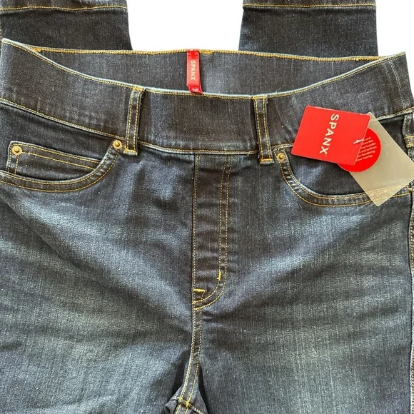 New SPANX Jean-Ish Ankle Jeans - Med. Midnight Shade - Picture 6 of 7